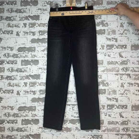 Spanx | women black straight leg denim jeans - Picture 5 of 10